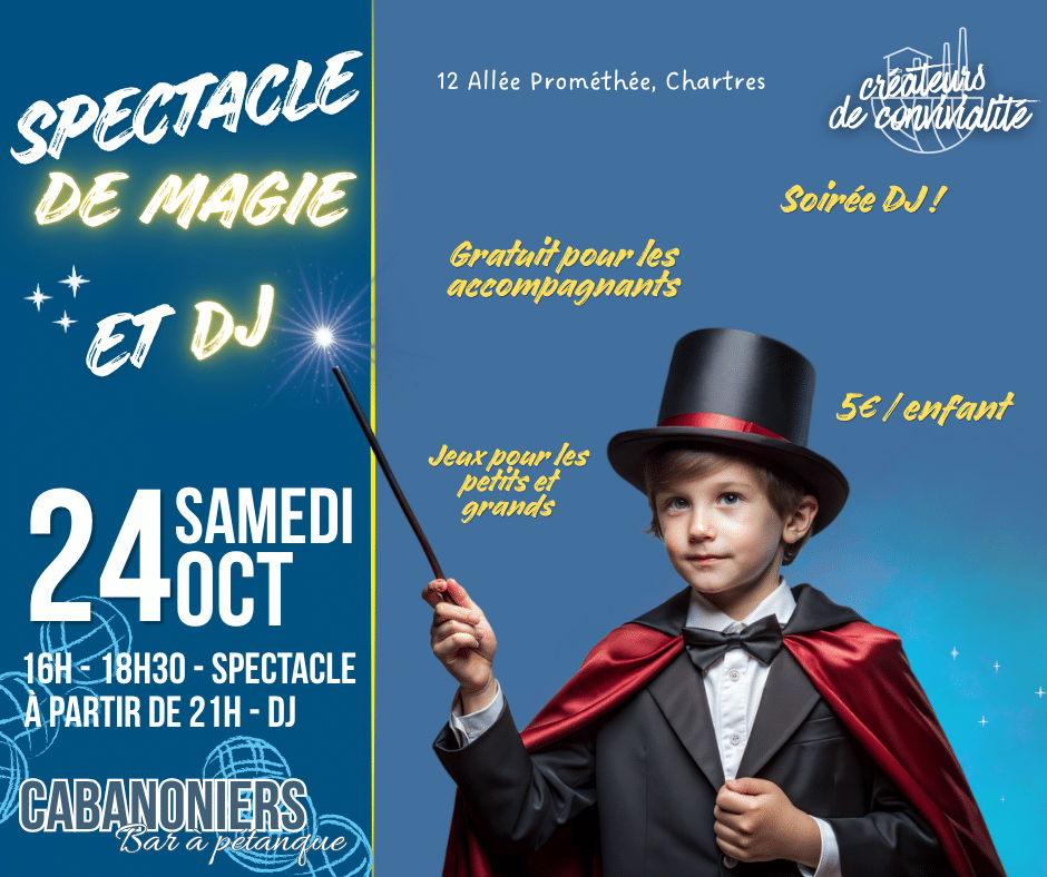 CABANONIERS - SPECTACLE DE MAGIE